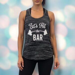 Cardio Couture Women’s Gray Workout Exercise Racerback Tank Top Size XL